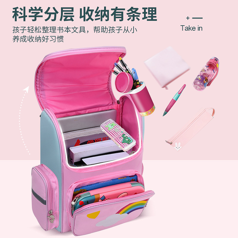Picture of New elementary school student space schoolbag 8 to 12 years old burden reduction spine protection backpack boys and girls models can be Wholesale