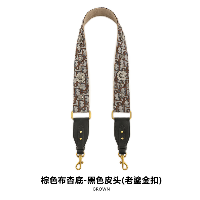 Picture of Mahuangshi MHS-F-66 Wide Bag with Canvas Shoulder Strap Shoulder Crossbody Cowhide Bag Accessories Bag Strap Comfortable D