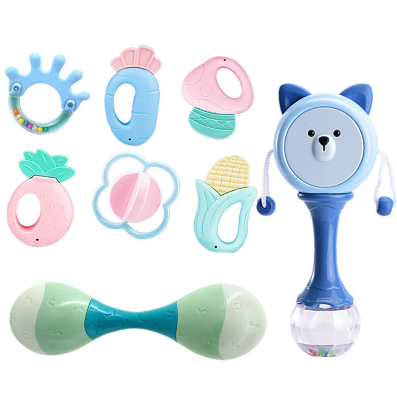 Picture of Hand Rattle Baby Toy 0-1 Year Old Tooth Gel Boiled Baby Newborn Rattle Early Education Children Soothing Early Education