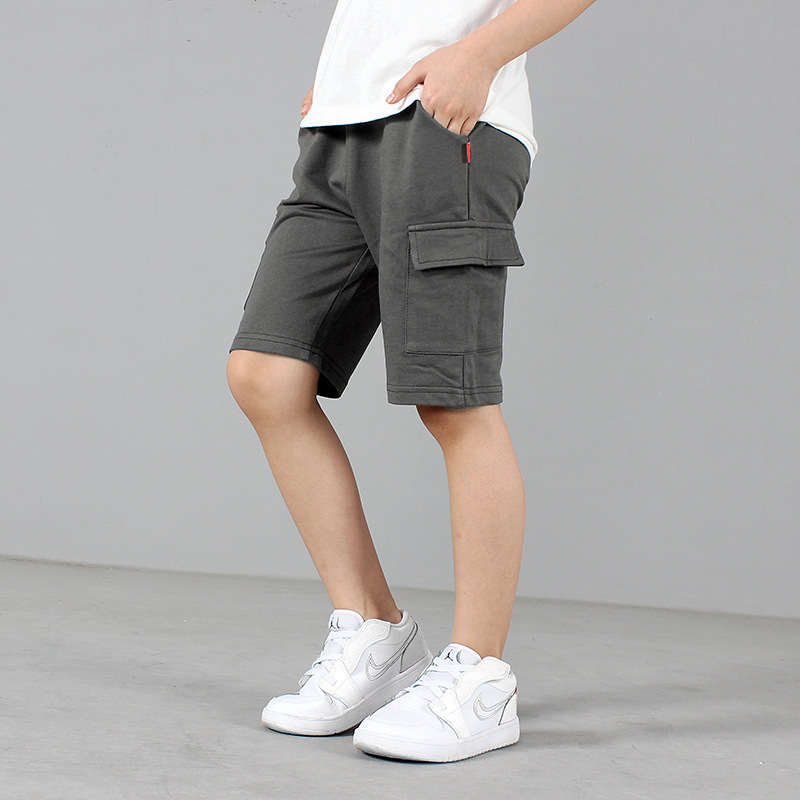 Picture of Children's Clothing Summer Children's Pants New Boys' Shorts Large Children's Thin Solid Color Crane Pants Children's Pants