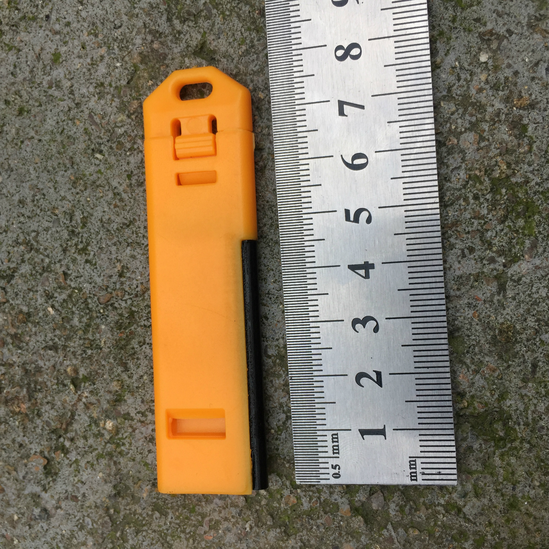 Picture of 3 in 1 whistle flint portable outdoor survival whistle multifunctional flint fire stick flat whistle