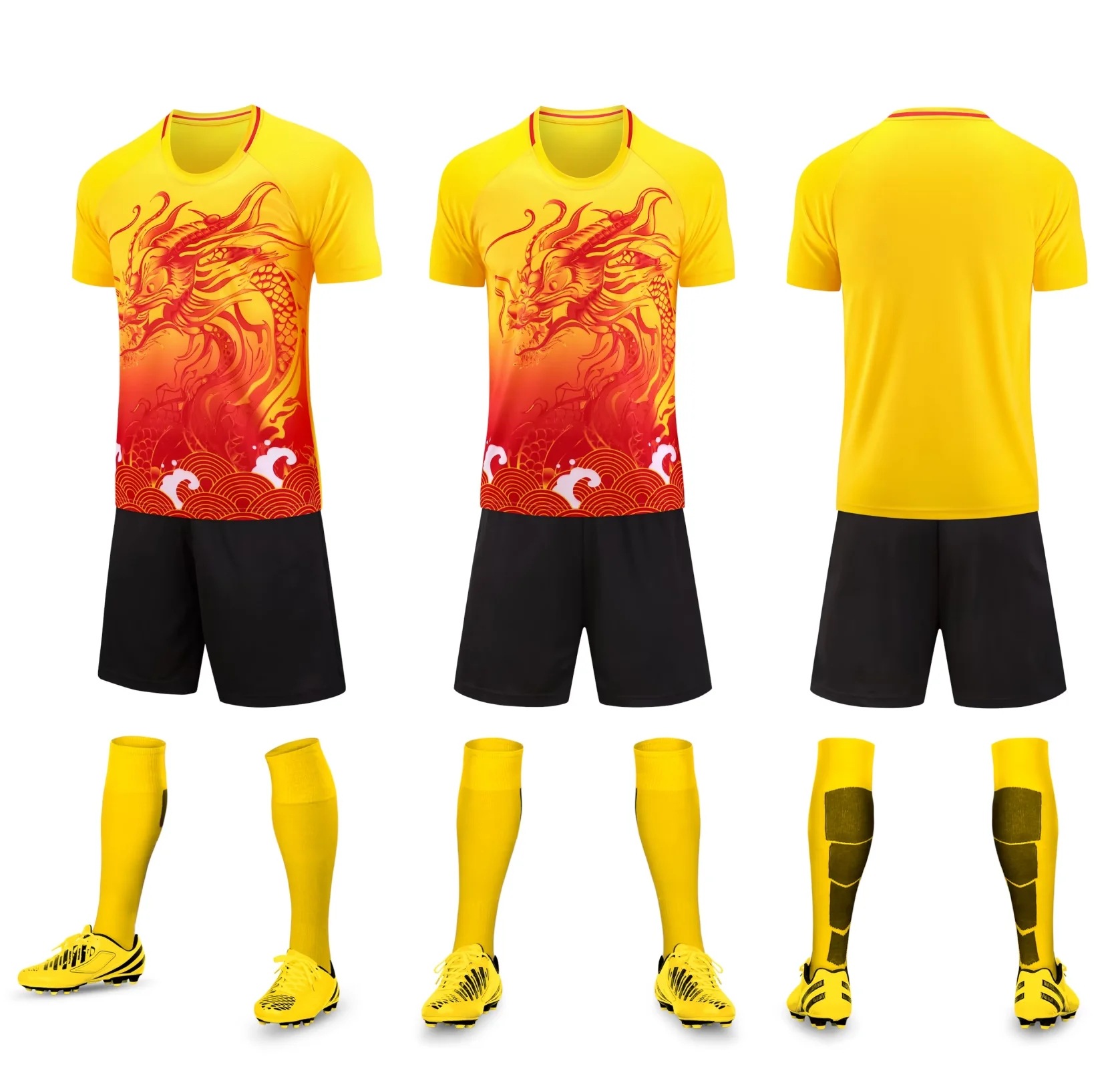 Picture of 2024 New Adult Short-sleeved Jersey Dragon Boat Festival Competition Suit Dragon Boat suit Village Competition Team Training