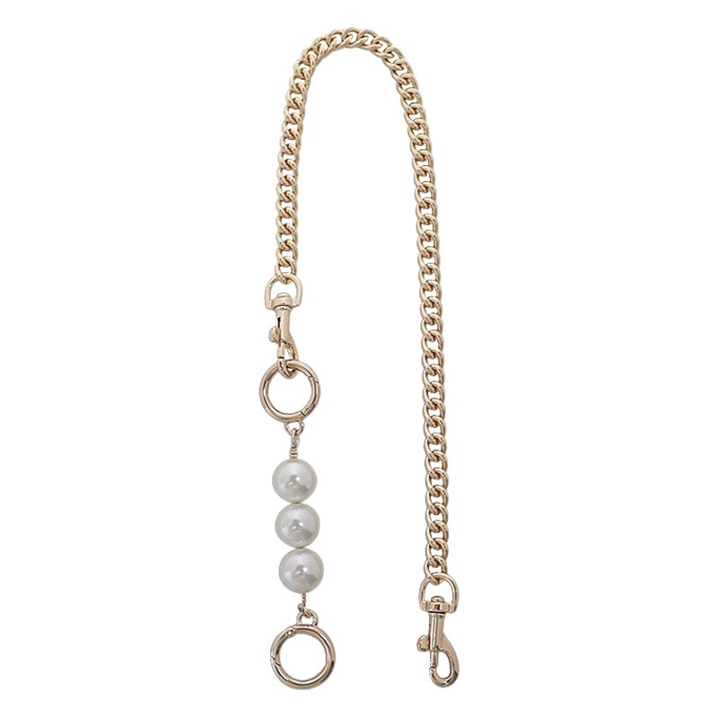 Old Flower Mahjong Bag Shoulder Strap Underarm Pearl Bag Strap Crossbody Pearl Chain Extension Bag Strap Replacement Bag Chain Accessories