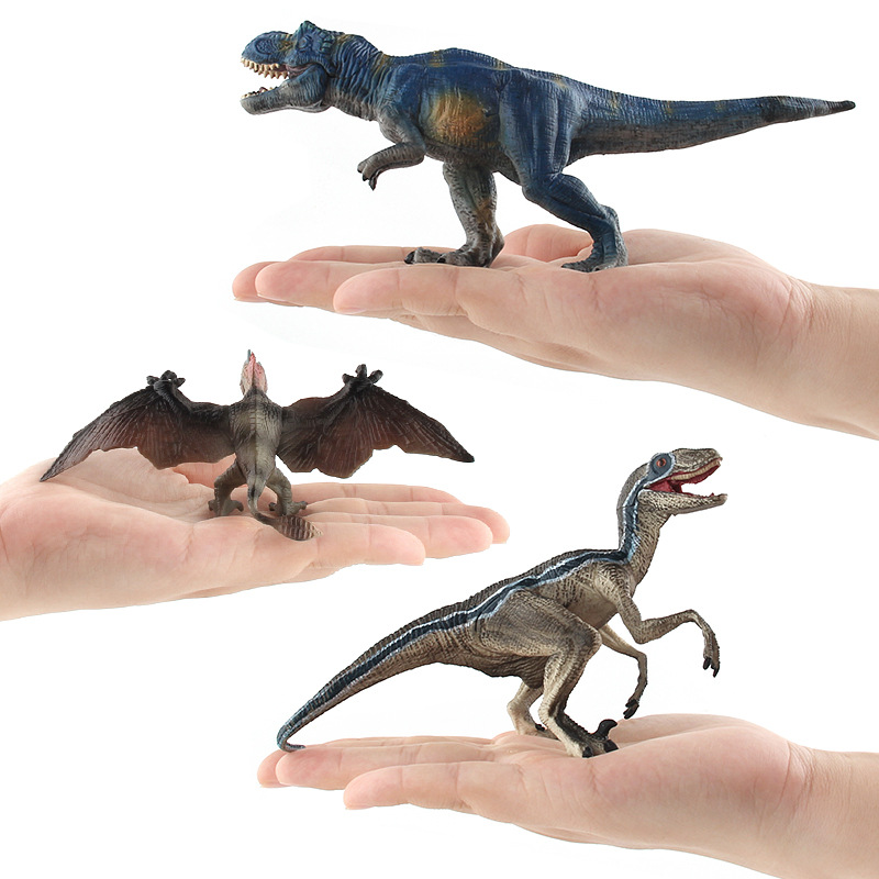 Picture of Children's new simulation Jurassic dinosaur model lower jaw movable solid pterosaurus Tyrannosaurus