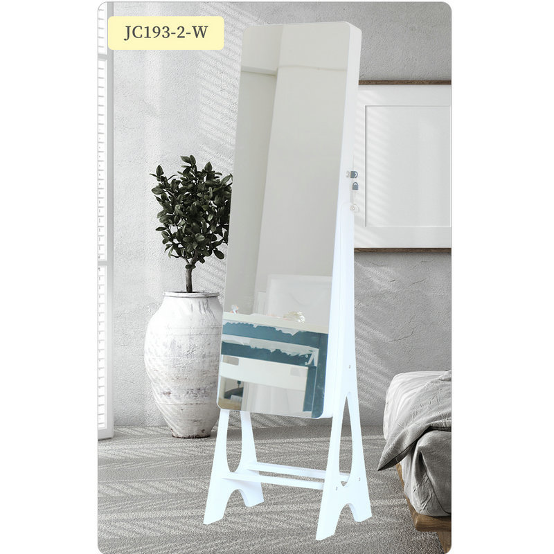 Picture of Wholesale mirror full body floor mirror household ins style full body mirror movable dressing mirror jewelry storage cabinet