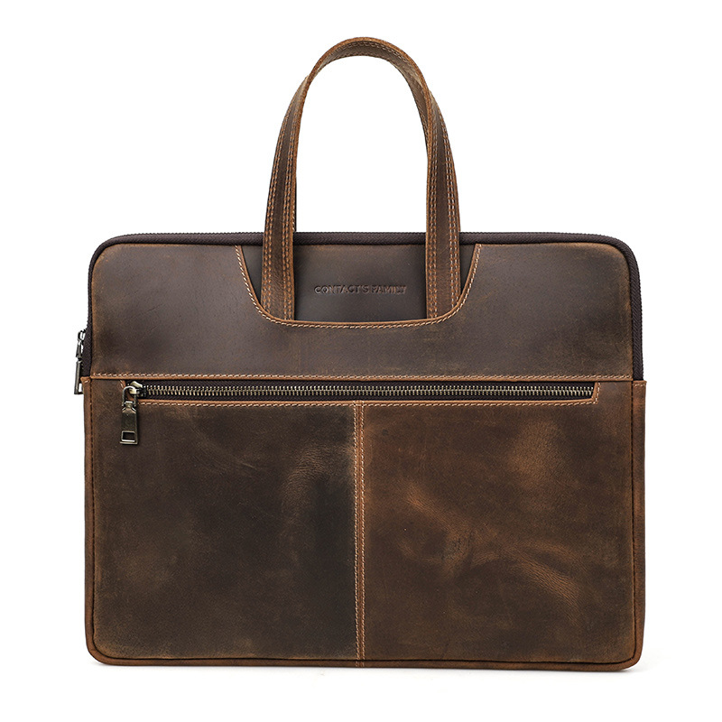 Picture of For Apple Laptop Case Crazy Horse Leather Macbook Pro15 Inch Zipper Laptop Case