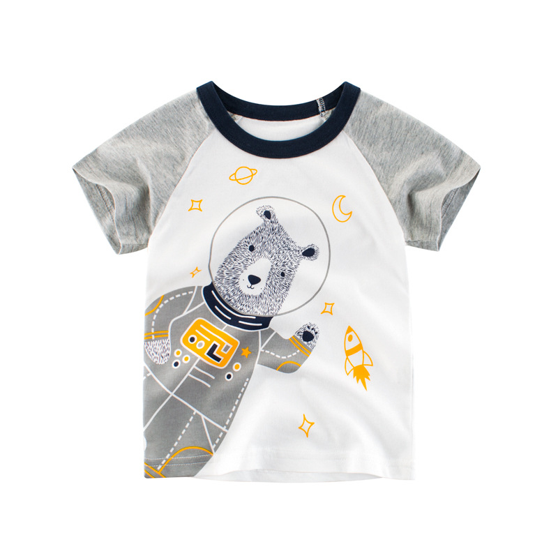 Picture of Ins Kidsren's Clothing New 2025 Summer Kidsren's Short-Sleeved T-Shirts Boys' Clothes Kidsren's Clothing Dropshipping
