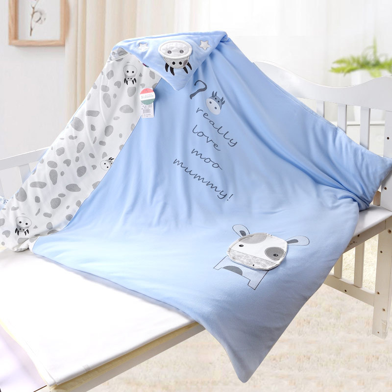Picture of Factory direct supply of a generation of hair agent baby hugging quilt newborn bag autumn and winter cotton bolting blanket