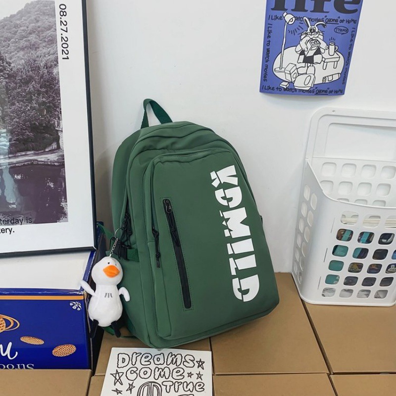 Picture of Retro Japanese Workwear Backpack Women's Niche Design American Campus Student School Bag Men's Large Capacity Backpack Trendy