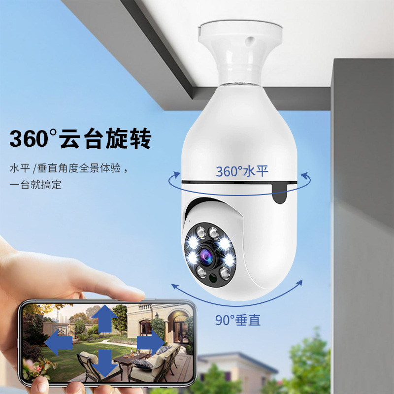 Picture of Wholesale smart wireless 4gwifi camera 360 degree HD full color night vision camera support alarm protection