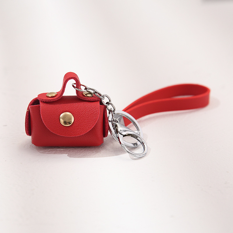Picture of Yuelu Creative Pu Leather Coin Purse Mini Small Storage Bag Pendant Creative Keychain Pendant Small Gift