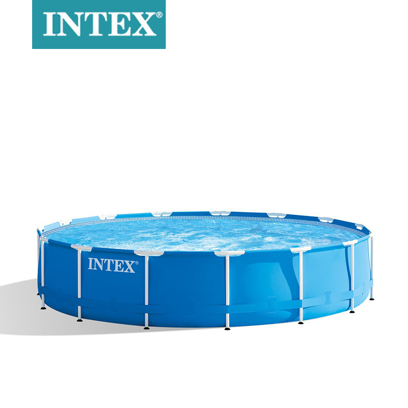 Picture of INTEX swimming pool square bracket pool round bracket pool family outdoor private large play pool