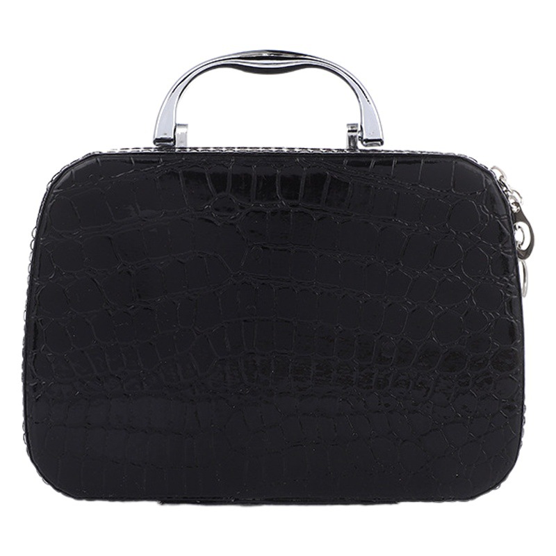 Manufacturer's New Stone Pattern Cosmetic Case Large Capacity Portable Cosmetic Women's Bag Korean Version with Mirror Storage Small Cosmetic Case