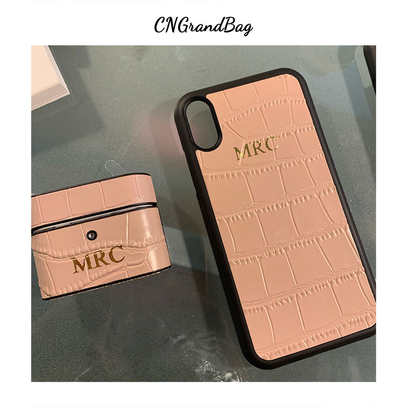 Picture of Crocodile Pattern Leather Set Airpods Bluetooth Headset Protective Case Drop-resistant Apple Phone Case Iphone11-15