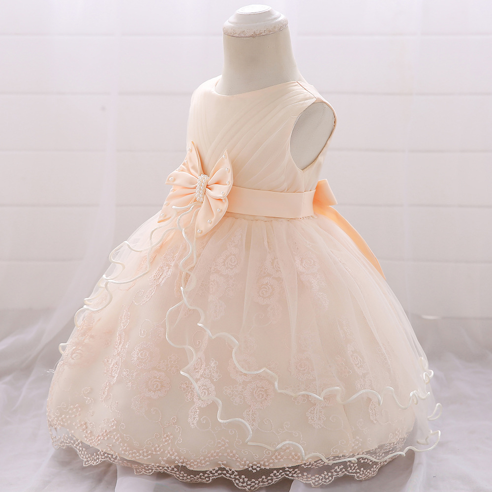 Picture of Cross Border Cotton Princess Dress Dress Baby's Birthday Bow Lace Baby dress Dress