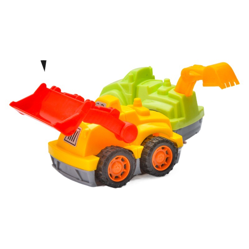 Back car car children's engineering truck excavator mixer suit excavator excavator supermarket gift toy