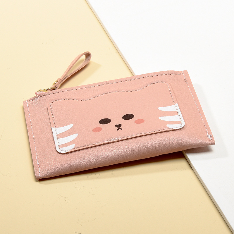 Picture of Korean cross-border new women's wallet short cute cartoon multifunctional coin bag student zipper multi-card card bag