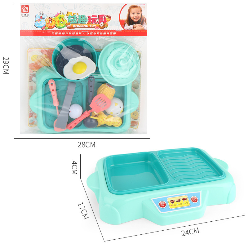 Picture of Children's Fun Kitchen Toys Boys and Girls Simulation Food Model Combination Set Full Set Mini