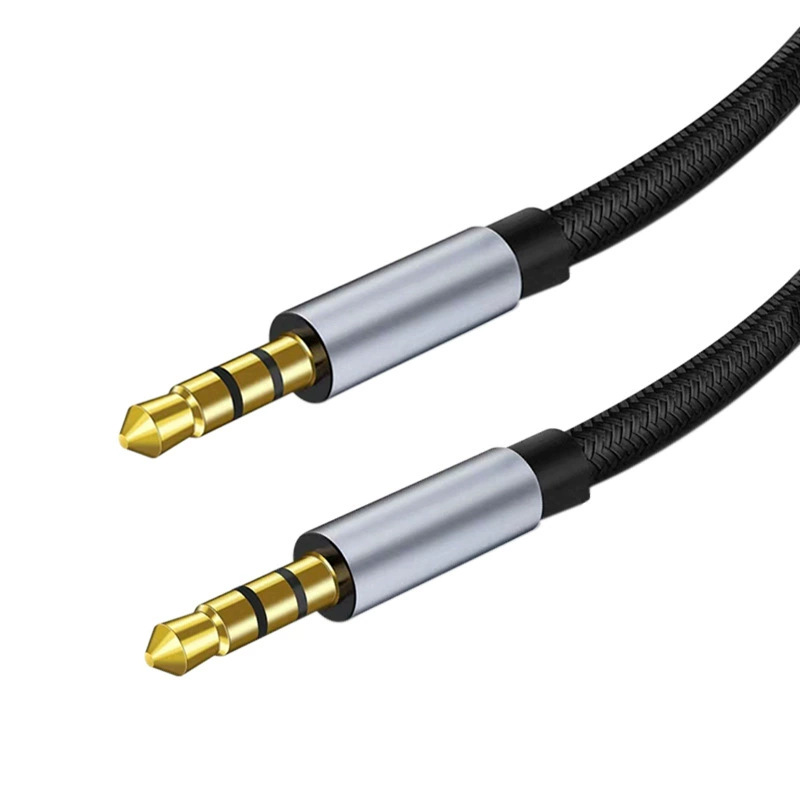 Picture of 4-Core Mobile Phone Karaoke Microphone Live Audio Cable Sound Card Microphone Accompaniment Cable 3.5mm Recording Audio Cable