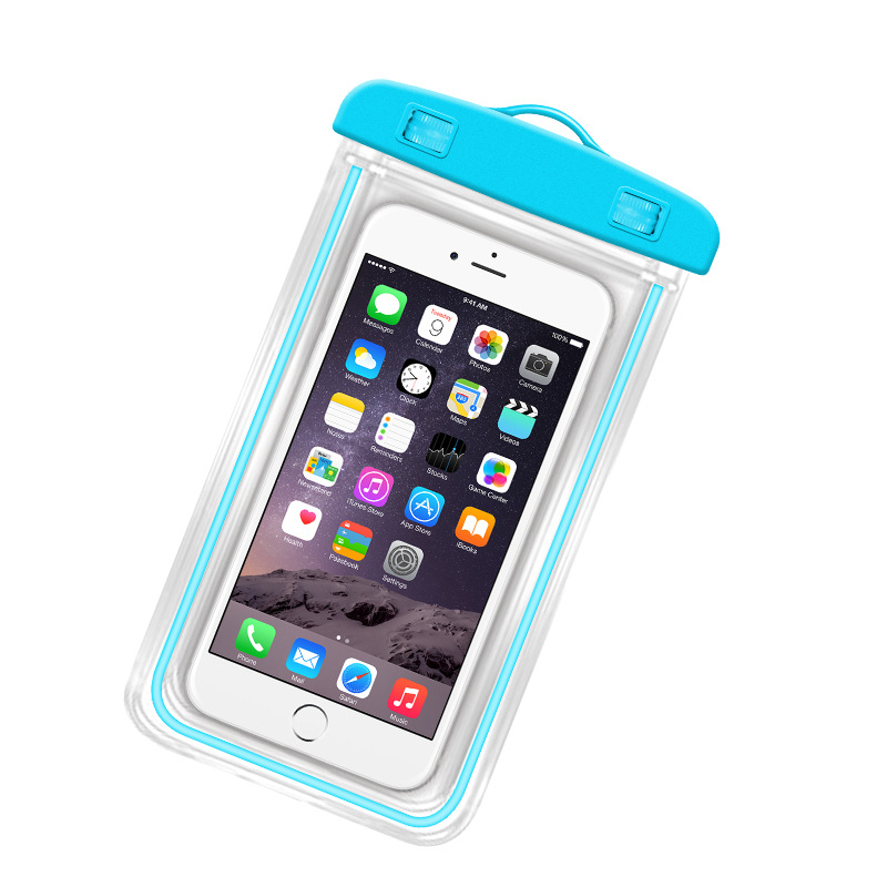 Picture of Hot spring swimming fluorescent waterproof protective bag fluorescent mobile phone waterproof cover luminous mobile phone waterproof bag