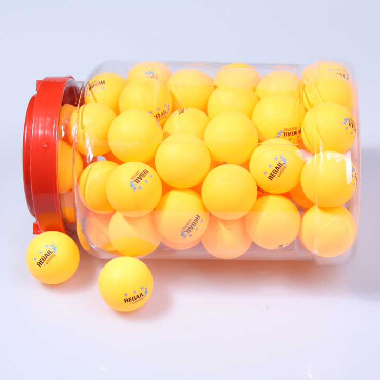Picture of REGAIL venue training Samsung table tennis 60 barreled ball machine special table tennis yellow white Wholesale
