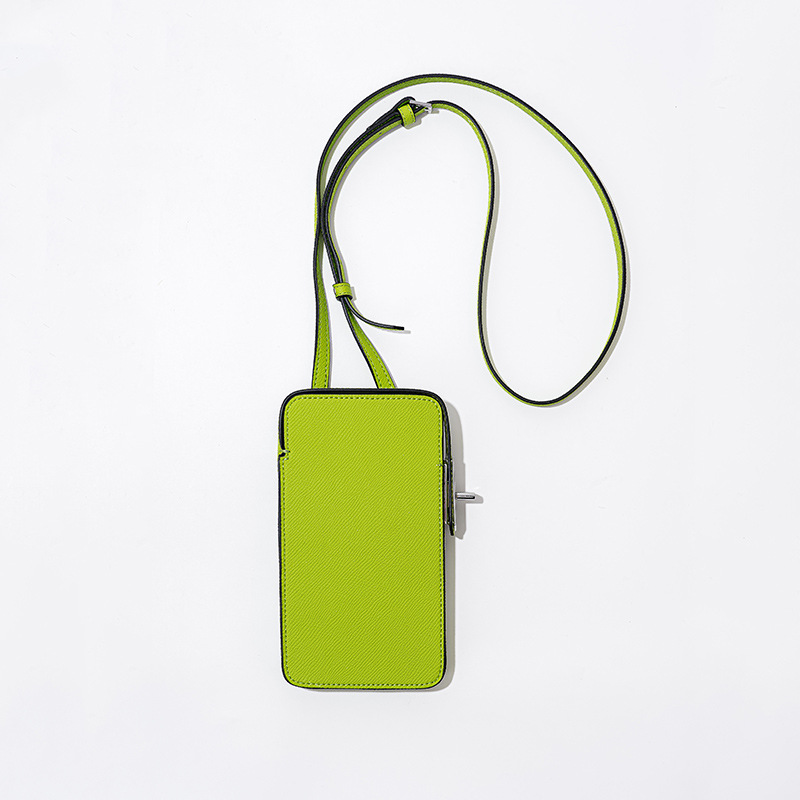 Picture of New Fashion All-match Lock Mobile Phone Bag Palm Print Leather Box Bag Simple Solid Color Crossbody Mini Bag for Women