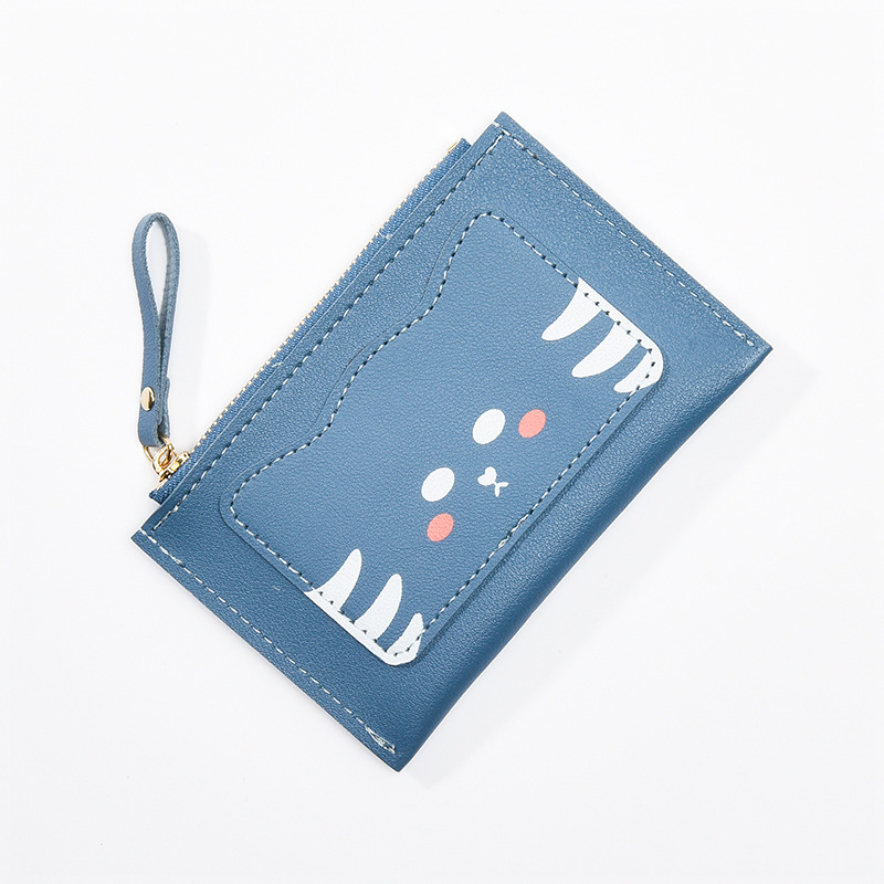 Picture of Korean cross-border new women's wallet short cute cartoon multifunctional coin bag student zipper multi-card card bag