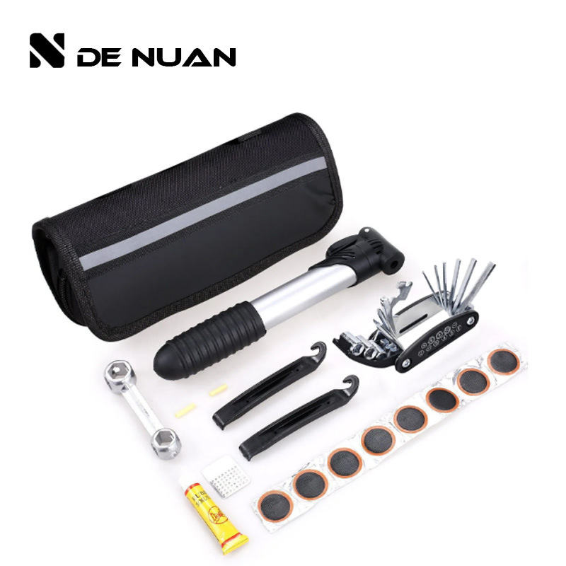 Picture of Bicycle Repair Tool Kit Set Pump Repair Repair Light Combination Cycling Equipment Multi-Function Wrench