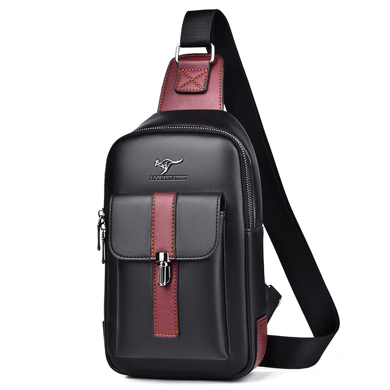 Picture of New Men's Chest Bag, Men's Bag, Crossbody Bag, Men's Casual Bag, Business Outing Shoulder Bag, Fashion Hanging Bag, Small Backpack