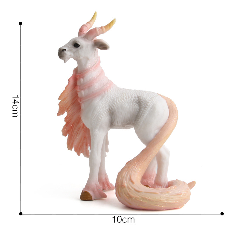 Picture of Unicorn Doll Toy Simulation Mini Animal Model Unicorn European Myths and Legends of Monasteries