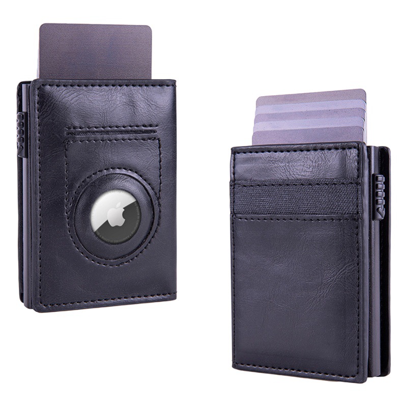 Cross-border AirTag tracker card holder RFID anti-theft brush creative magnetic coin purse credit card case card holder