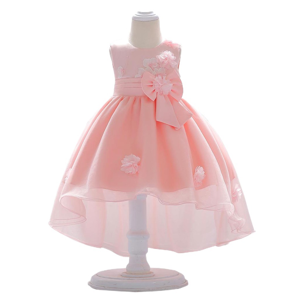 Girls tail flower girl wedding dress ebay new tuxedo full moon one-year-old wash dress a generation of hair