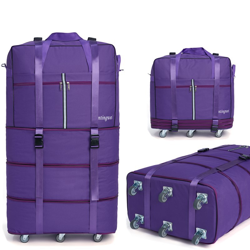 Picture of 158 Air Consignment Bag Large Capacity Study Abroad Travel Case Aircraft Consignment Case Universal Wheel Folding Luggage Bag