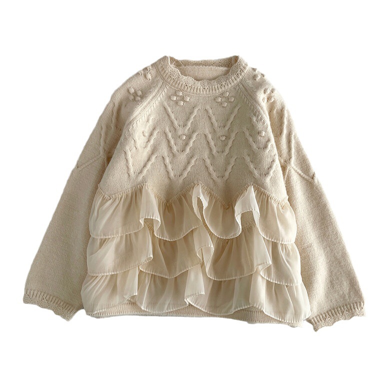 Picture of Medium and large children's clothing baby girls' thickened sweater sweater sweater children's clothing girls' pullover sweater children's sweater western style