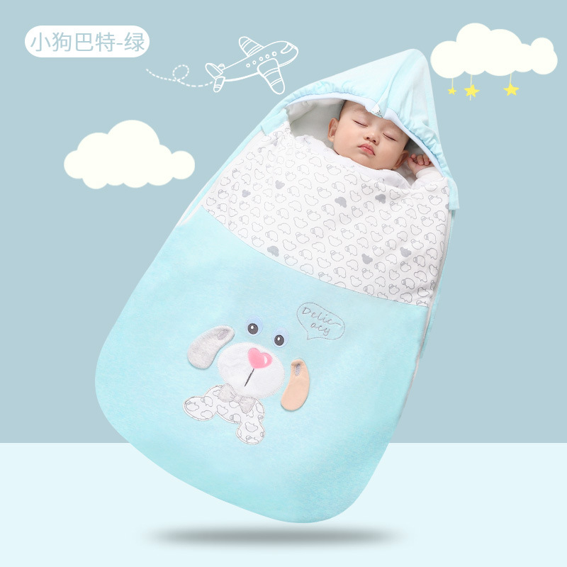 Picture of Factory direct supply of a generation of hair agent baby sleeping bag newborn belly kick thick swaddling clothes in autumn and winter