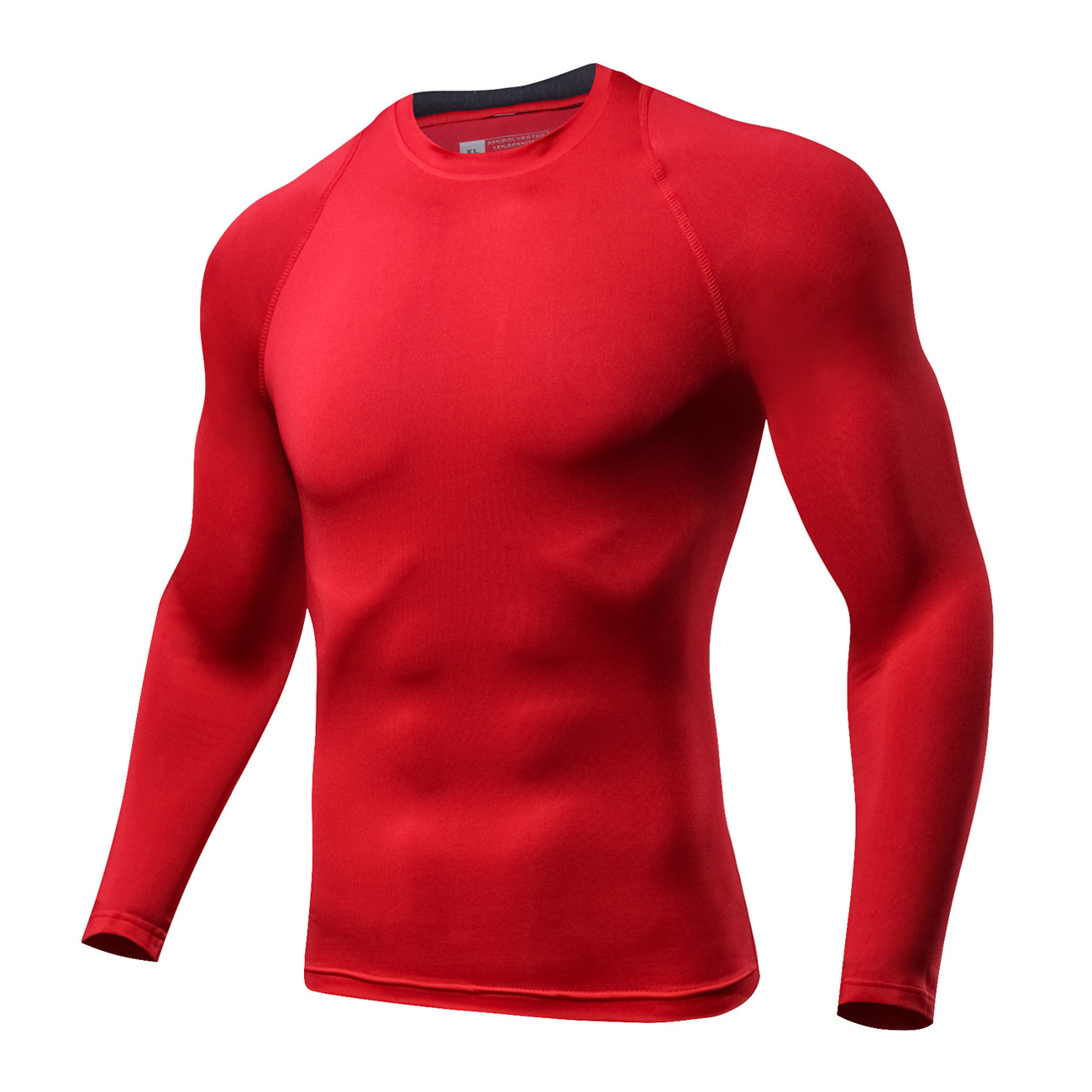 Picture of # L112 Cross-border Spring, Summer and Autumn Sweat-wicking Breathable Quick-drying Clothes T-shirt Crewneck Long Sleeve Sports Running Fitness Clothes Men