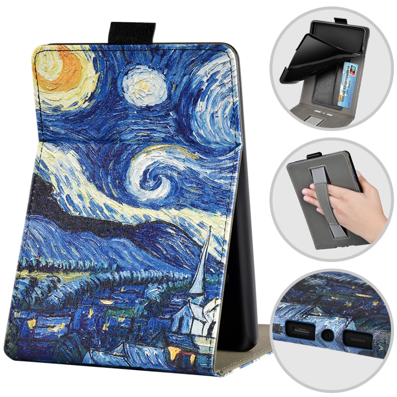 Picture of in stock Kindle paperwhite6543 Handheld Case 2024 Youth Edition 6 Inch Painted Leather Case