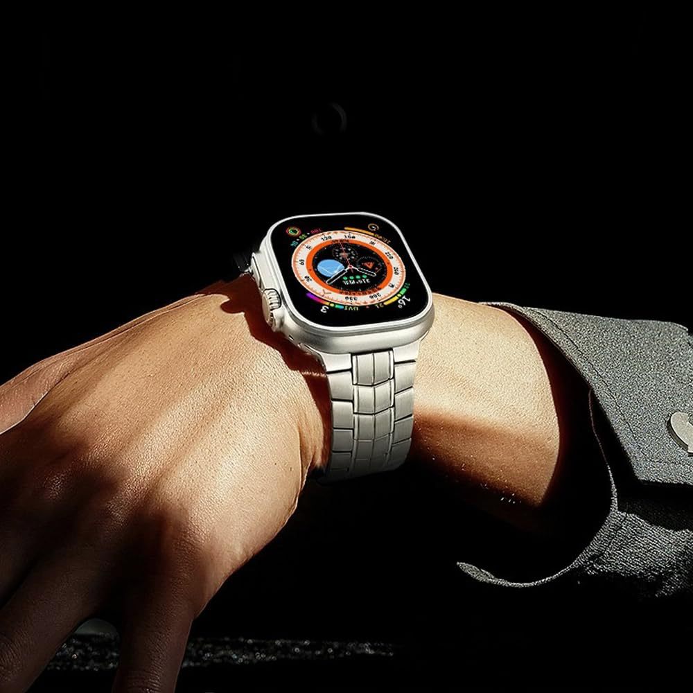 Picture of For Apple Watch Strap Titanium Steel Strap applewatchs10Ultra Transformers Strap Wholesale