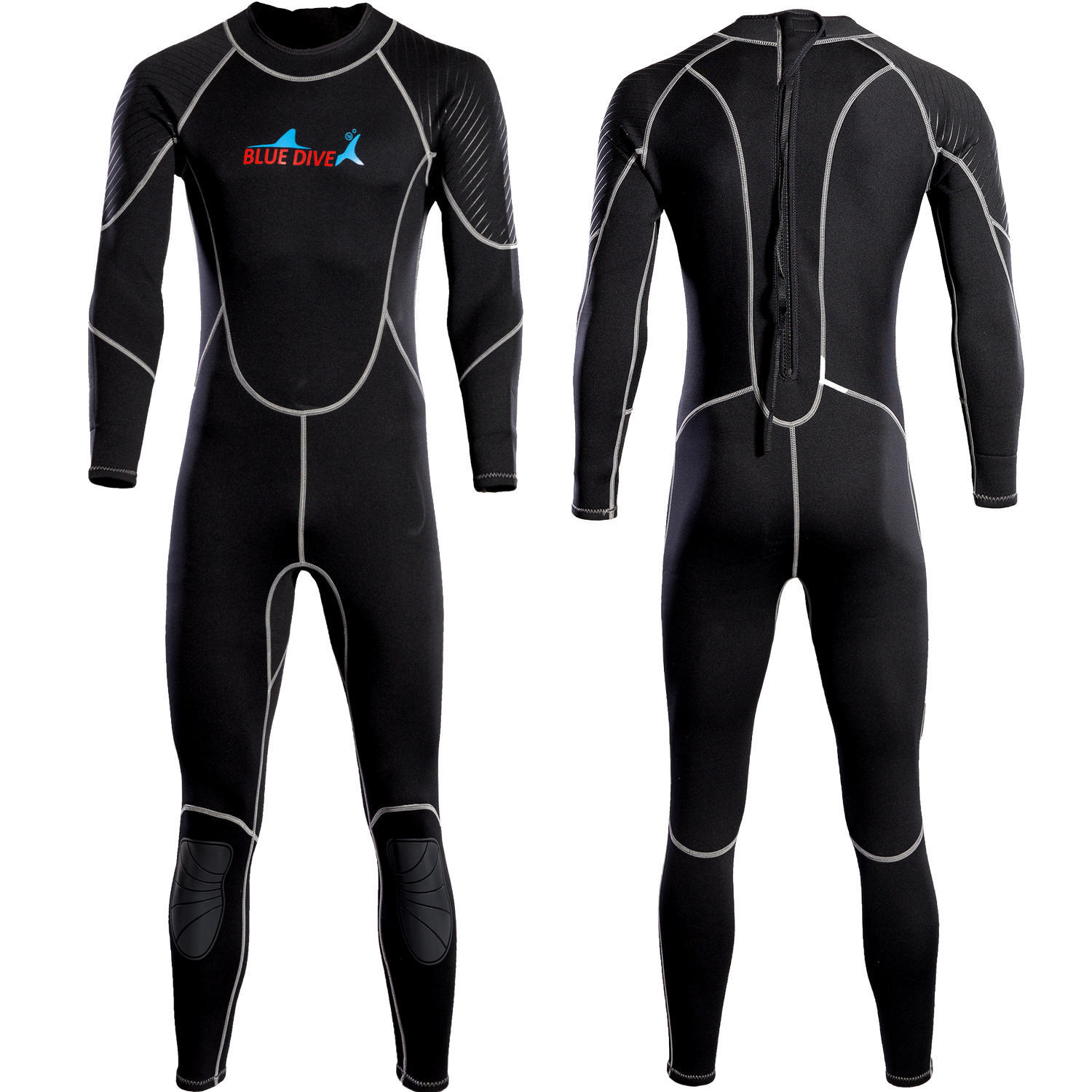 Picture of Wetsuit swimsuit 2mm one-piece men's warm surfing paddle board motorboat swimming winter swimming snorkeling free cold