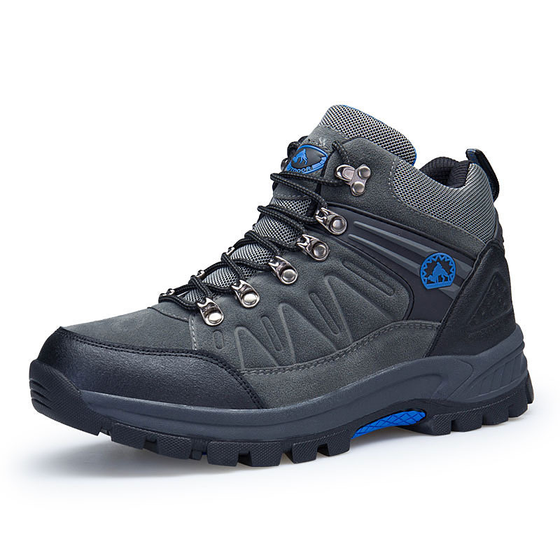 Picture of Cross-Border E-Commerce European and American Outdoor Shoes Hiking Shoes Men's Shoes Large Size 47 Waterproof Sports Shoes High-Top Hiking Shoes Wear-Resistant