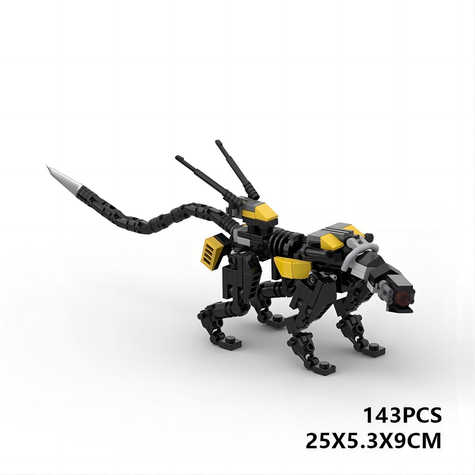 Picture of Cross-border MOC assembled building blocks compatible with Lego toy Horizon Zero Dawn tracker mechanical monster model