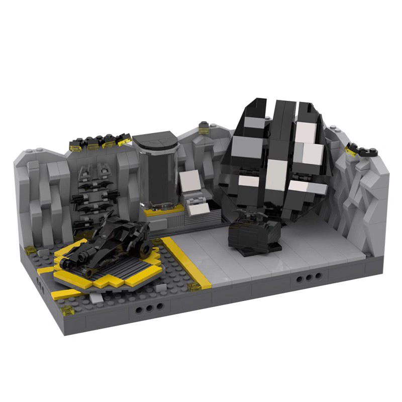 MOC building blocks puzzle assembling super hero Batman lab batwing hole toy boy assembling suit
