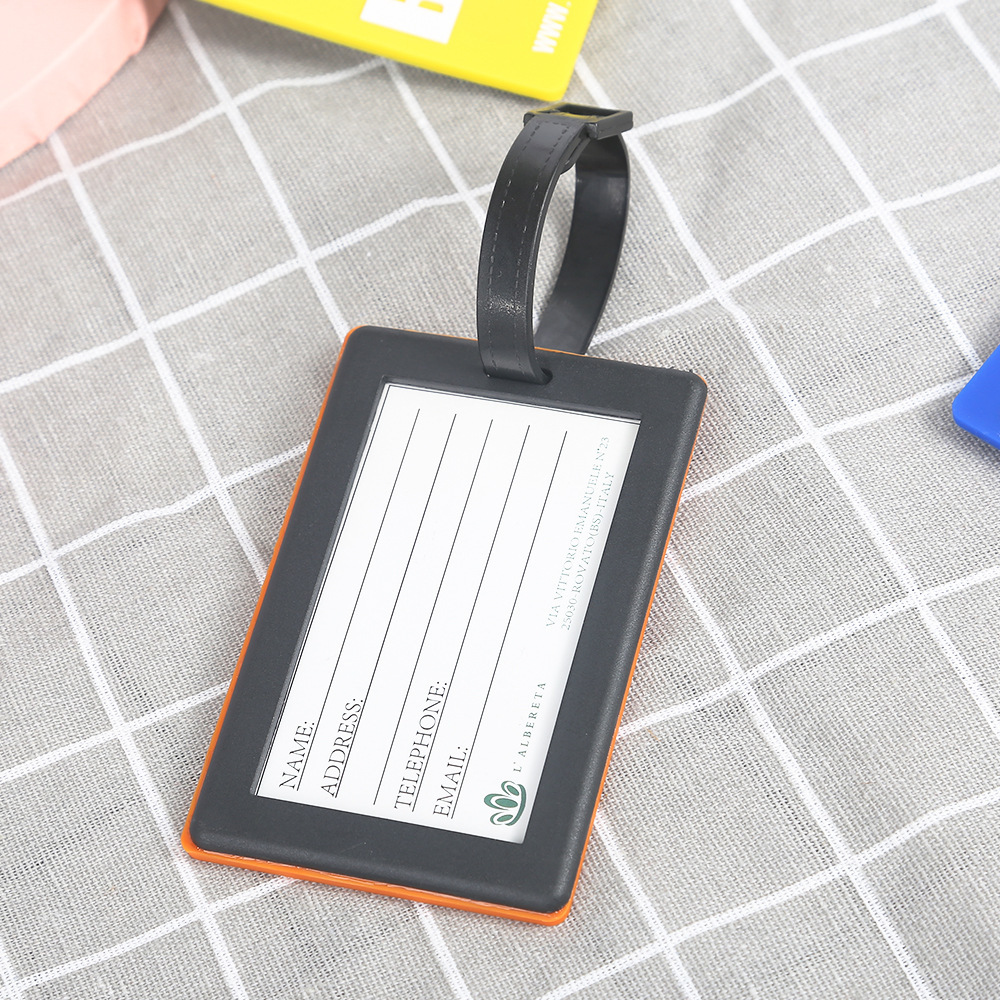 Picture of Amazon's New Cartoon Pvc Luggage Tag Bag Pendant Creative Card Holder Travel Suitcase Backpack Name Tag Wholesale