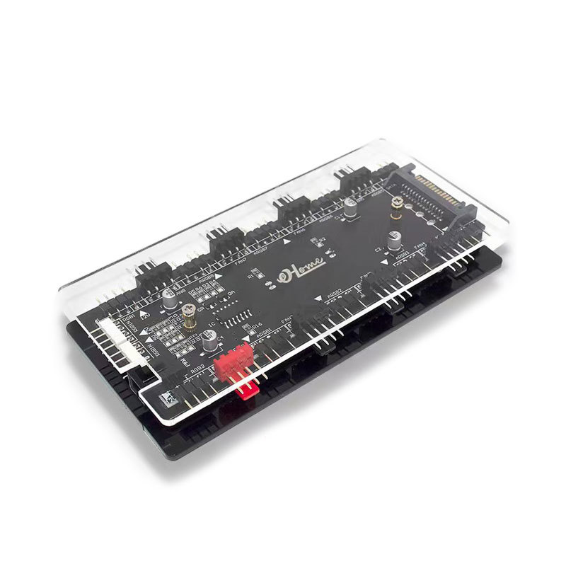 Picture of Chassis fan controller 11-way 5V/3Pin ARGB Shengguang synchronous PWM temperature control cable expansion box