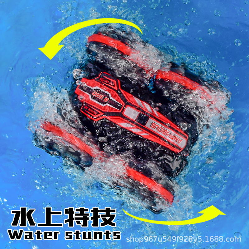 Picture of Cross-border amphibious remote control vehicle 2.4g remote control water vehicle four-wheel drive off-road climbing drift stunt car toy car