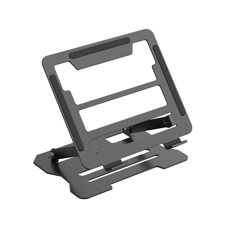 Picture of Metal Laptop Bracket Computer Bracket Steel Gold Lifting Portable Elevator Rack Base Folding Heat Rack