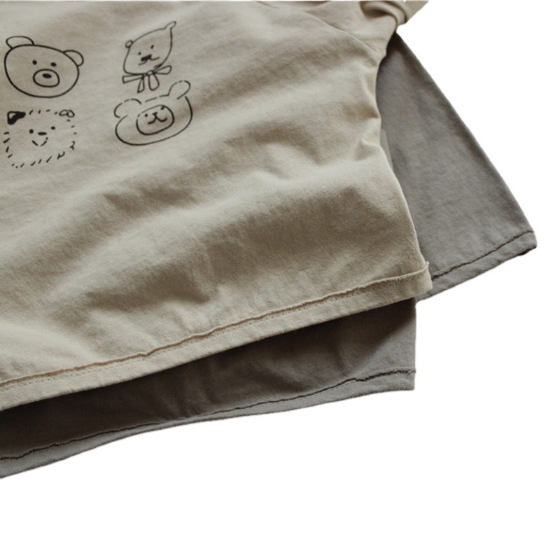 2024 Autumn Children's T-Shirt Long Sleeve Children's Bottoming Shirt Korean Style Round Neck Top Boys and Girls Loose Casual