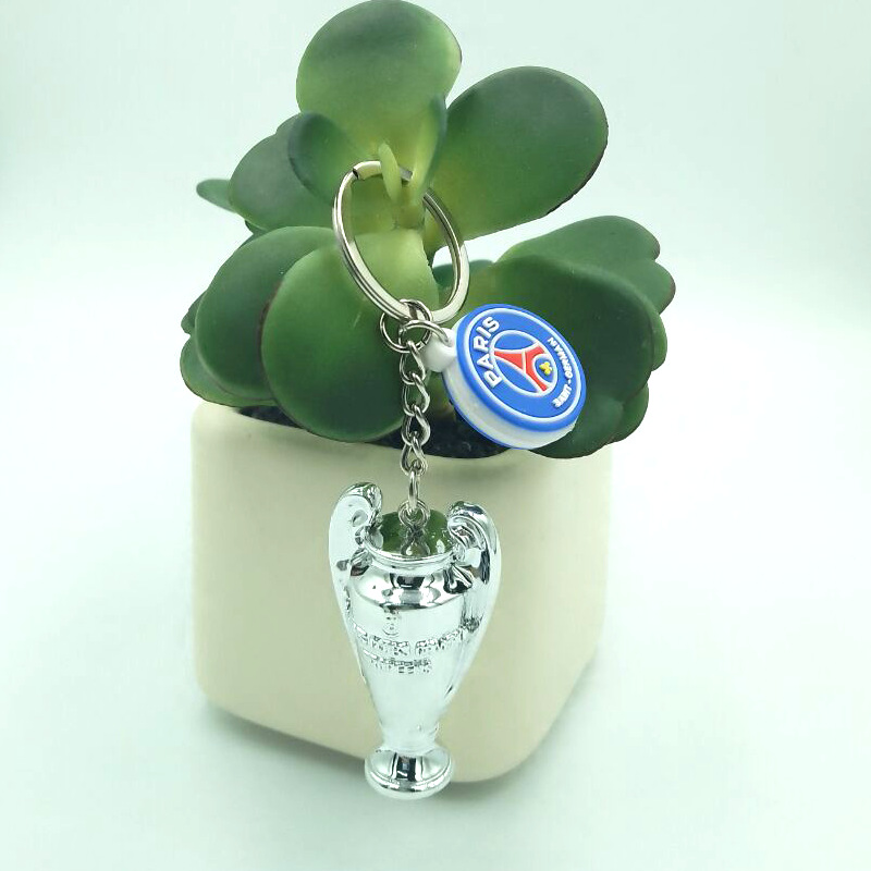 Picture of Brazil France Portugal Hercules Cup World Cup plus PVC team emblem football resin trophy fans keychain