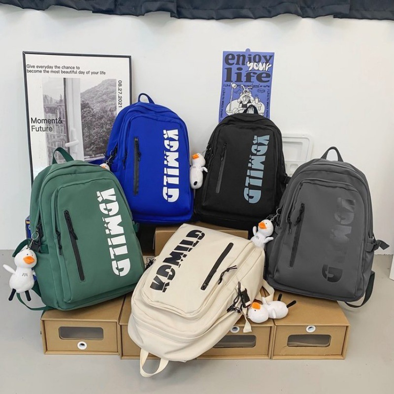 Picture of Retro Japanese Workwear Backpack Women's Niche Design American Campus Student School Bag Men's Large Capacity Backpack Trendy