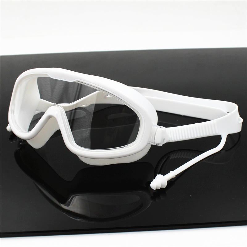 Picture of Four Seasons Silicone Goggles Large Frame HD Waterproof Anti-fog Swimming Glasses Men and Women Adult Children's Diving Goggles Equipment
